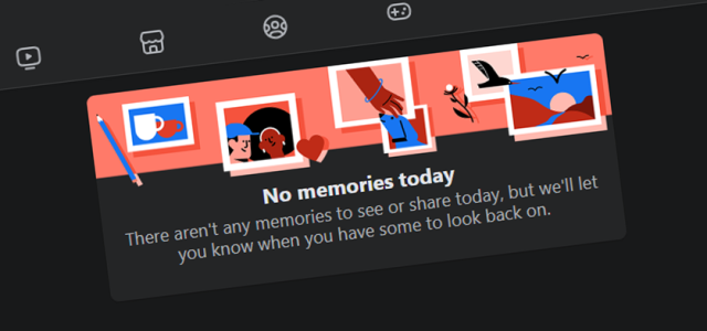 no facebook memories
